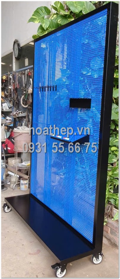 Bảng treo dụng cụ chân đế, Bảng treo dụng cụ đứng, Pegboard stand , Giá treo dụng cụ di động, Kệ treo dụng cụ công nghiệp, Bảng đục lỗ treo dụng cụ